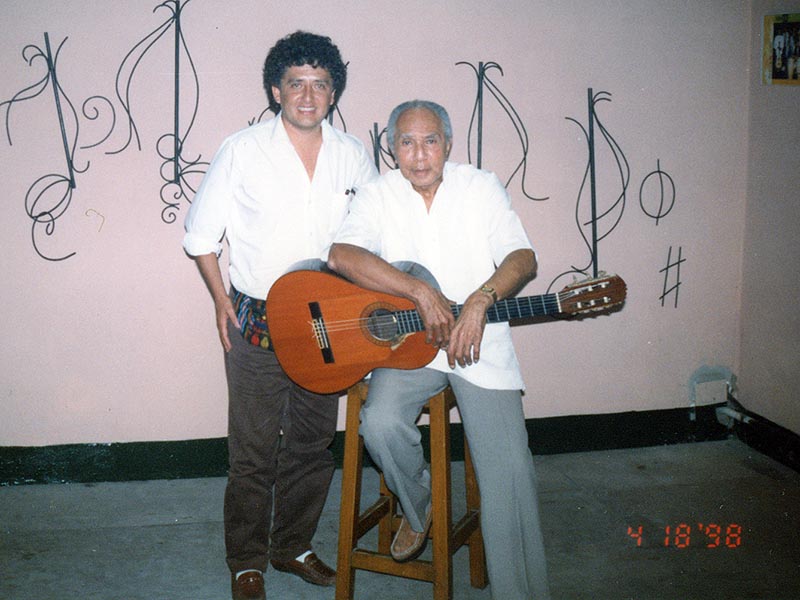 Con Cesar Portillo