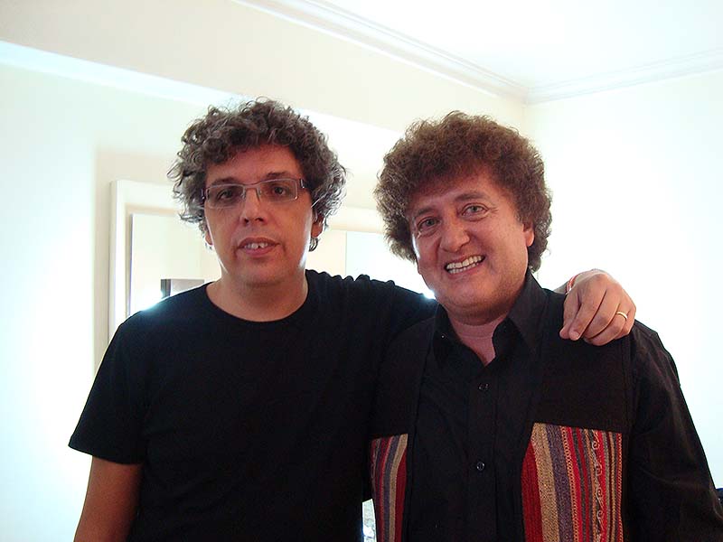Con Pedro Guerra